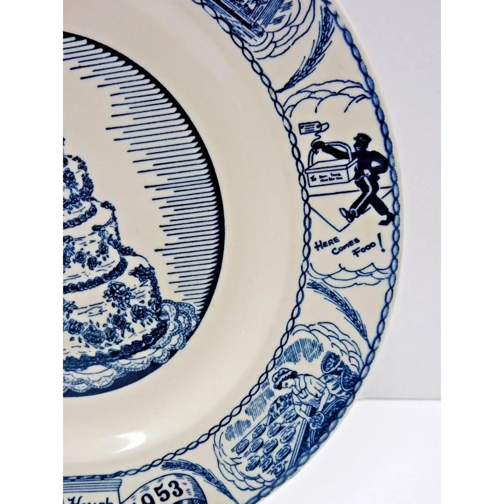 VTG Hough Bakeries 50th Anniversary Plate Kettlesprings Kilns 1903-1953 JC116
